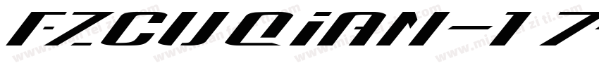 FZCuQian-17字体转换