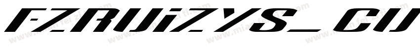 FZRUIZYS_CU字体转换