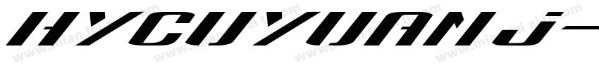 HYCuYuanJ字体转换