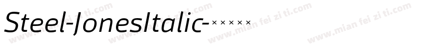 Steel-JonesItalic字体转换