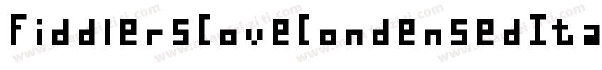 FiddlersCoveCondensedItalic-P00B字体转换