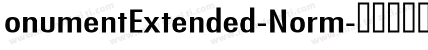 onumentExtended-Norm字体转换