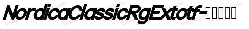 NordicaClassicRgExtotf字体转换