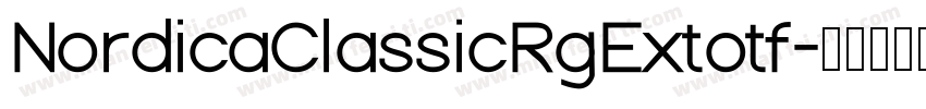 NordicaClassicRgExtotf字体转换