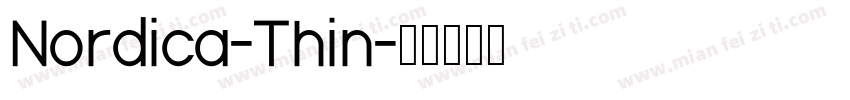 Nordica-Thin字体转换