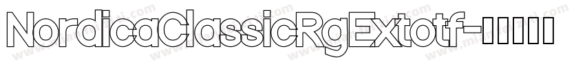 NordicaClassicRgExtotf字体转换