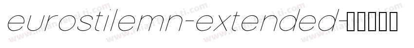 eurostilemn-extended字体转换