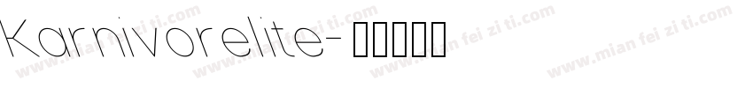 Karnivorelite字体转换