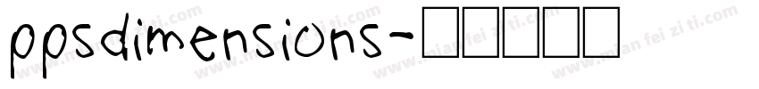 ppsdimensions字体转换
