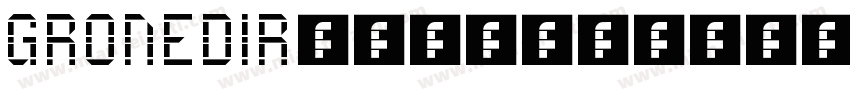 GRONEDIRegular字体转换