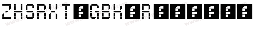 ZHSRXT-GBK-Regular字体转换