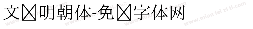 文汇明朝体字体转换