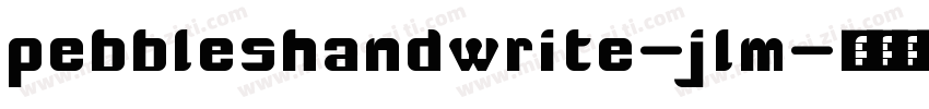 pebbleshandwrite-jlm字体转换