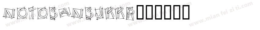 NotosansJKKr字体转换