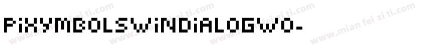 PIXymbolsWINdialogW0字体转换