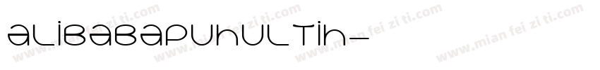 Alibabapuhultih字体转换