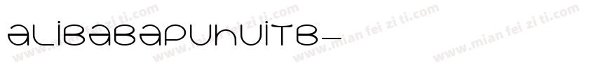alibabapuhuitb字体转换