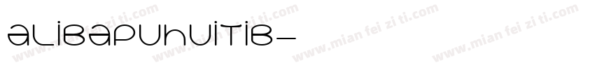 alibapuhuitib字体转换