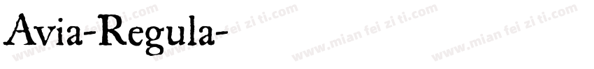 Avia-Regula字体转换