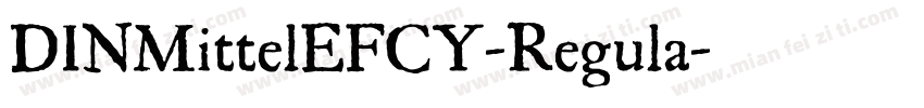 DINMittelEFCY-Regula字体转换