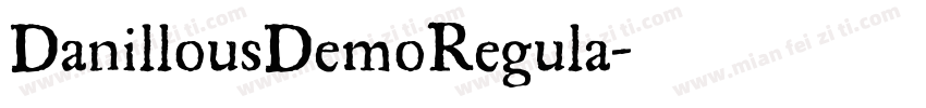 DanillousDemoRegula字体转换