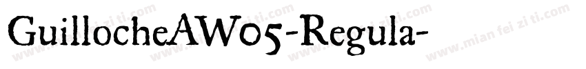 GuillocheAW05-Regula字体转换