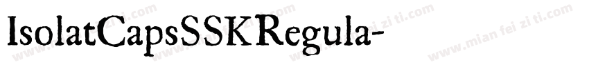 IsolatCapsSSKRegula字体转换