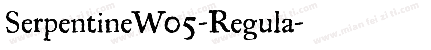 SerpentineW05-Regula字体转换