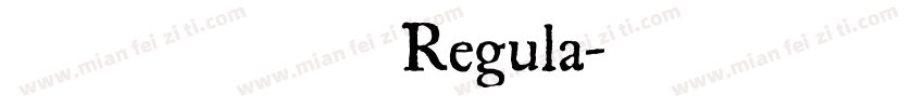 黄引齐小毛楷Regula字体转换
