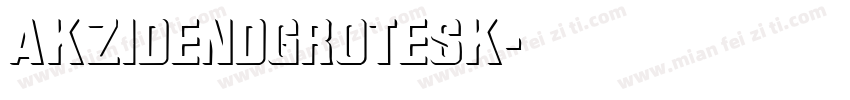 AkzidendGrotesk字体转换