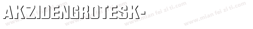 akzidenGrotesk字体转换