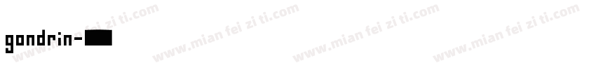 gondrin字体转换