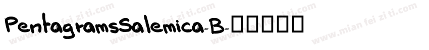PentagramsSalemica-B字体转换