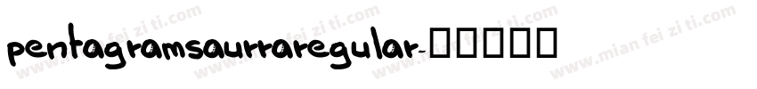 pentagramsaurraregular字体转换
