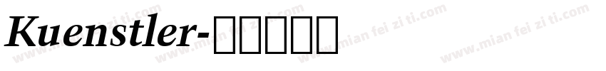Kuenstler字体转换