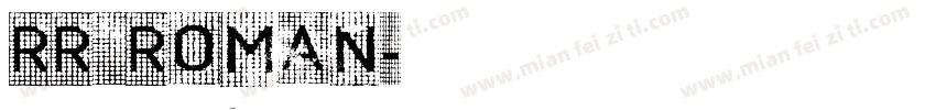 RR_ROMAN字体转换