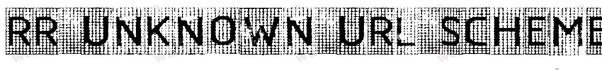 RR_UNKNOWN_URL_SCHEME字体转换