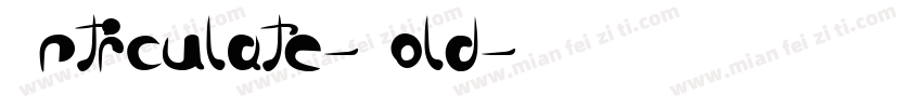 Articulate-Bold字体转换