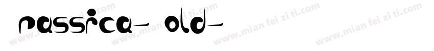 Brassica-Bold字体转换