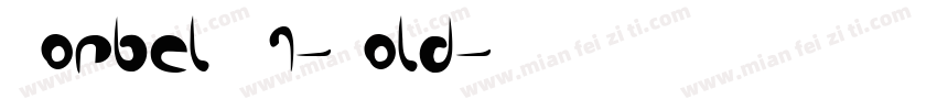 CorbelWO1-Bold字体转换