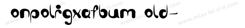 DonpoligxafbumBold字体转换