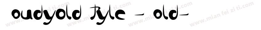 Goudy0ldStyleT-Bold字体转换