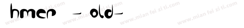 KhmerMN-Bold字体转换