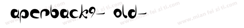 Paperback9-Bold字体转换