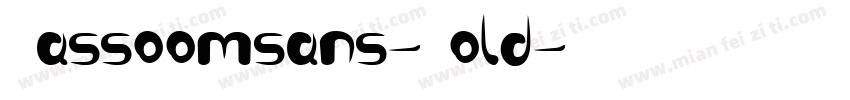 Sassoomsans-Bold字体转换