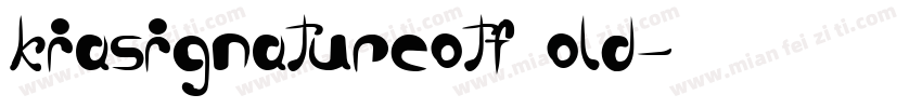 kiasignatureotfBold字体转换