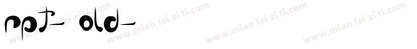 rpt-Bold字体转换