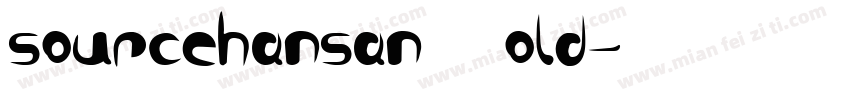 sourcehansanTCBold字体转换
