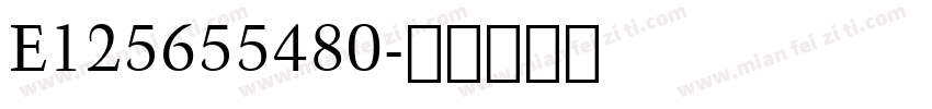 E125655480字体转换