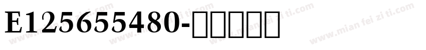 E125655480字体转换